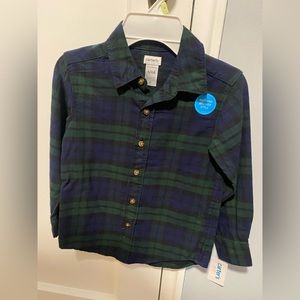 NWT Carter’s flannel plaid Shirt